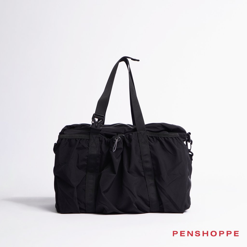 Penshoppe Nylon Messenger Bag with Drawstring For Men and Women (Black ...