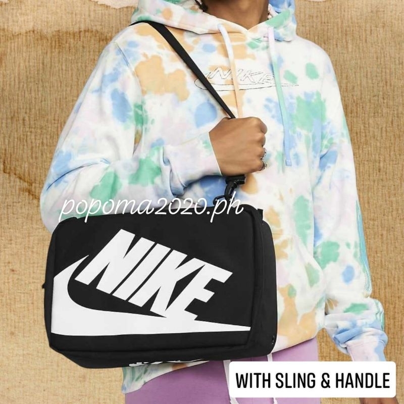 13x8" SNBW High Quality Black White Sling Basketball Shoe Bag Shoebags