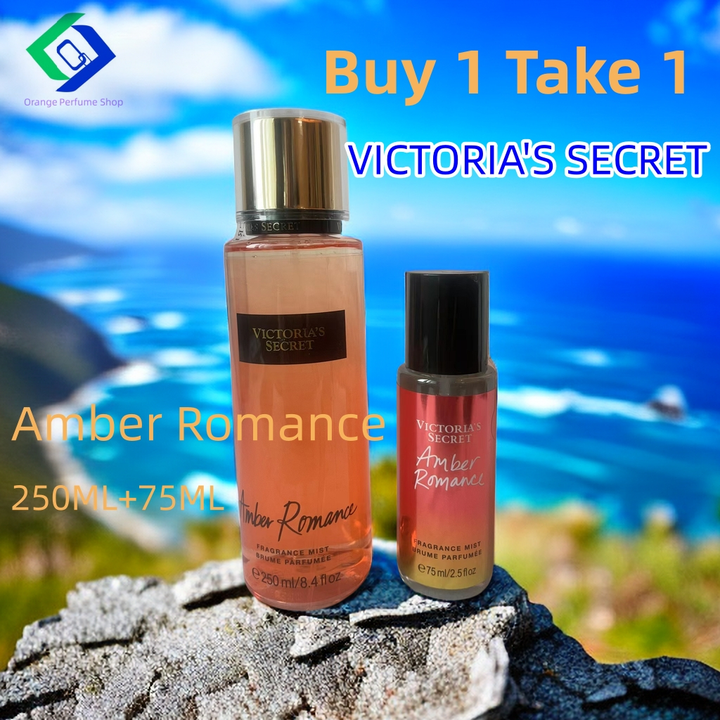 Victoria s Secret Perfume Amber Romance Fragrance Mist Combination Set 250ML 75ML For Women Shopee Philippines