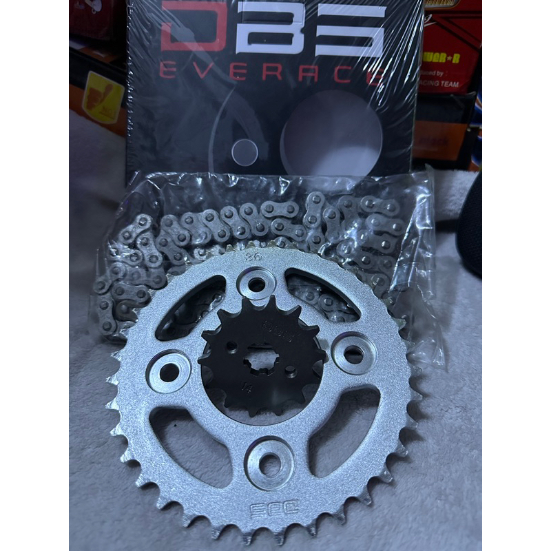 CHAIN SET SPROCKET SET FOR HONDA WAVE 125/XRM125/RS125/XRM110/WAVE100 ...