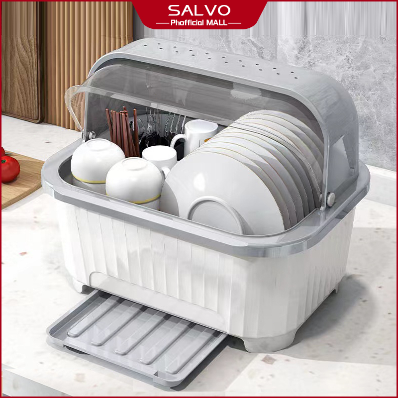 Dish Rack with Cover Kitchen Dish drainer rack organizer Kitchen Dish