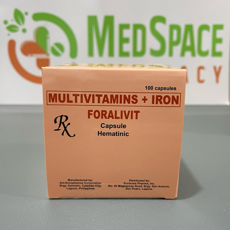 Foralivit Multivitamins + Iron 100’s capsule Shopee Philippines