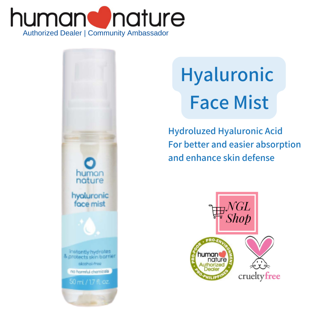 Human Nature Hyaluronic Face Mist 50ml Shopee Philippines