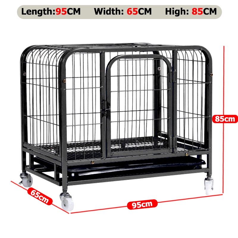 Large Dog Cage Square Tube Dog Cage Stainless Large Space Portable ...