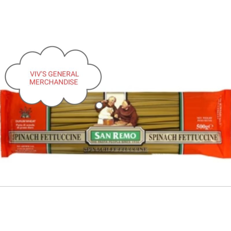 San Remo Spinach Fettuccine ( 500g ) Shopee Philippines