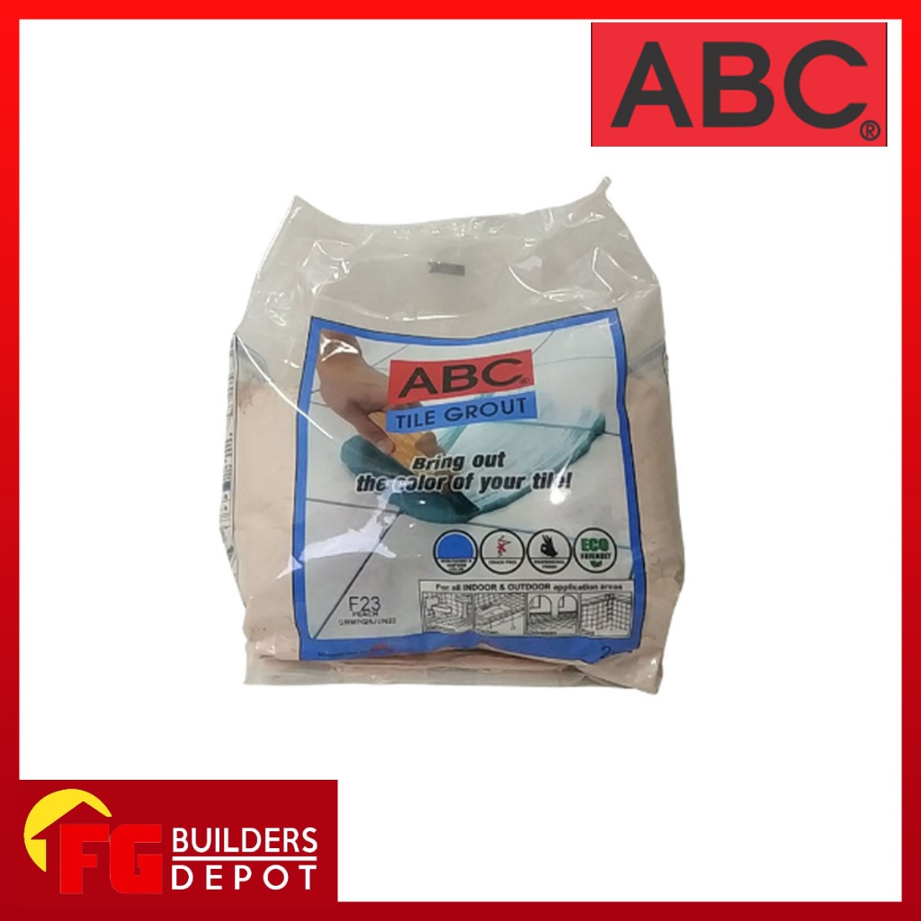 ABC -TILE GROUT ORIGINAL 2KG/BAG REGULAR F23 | Shopee Philippines