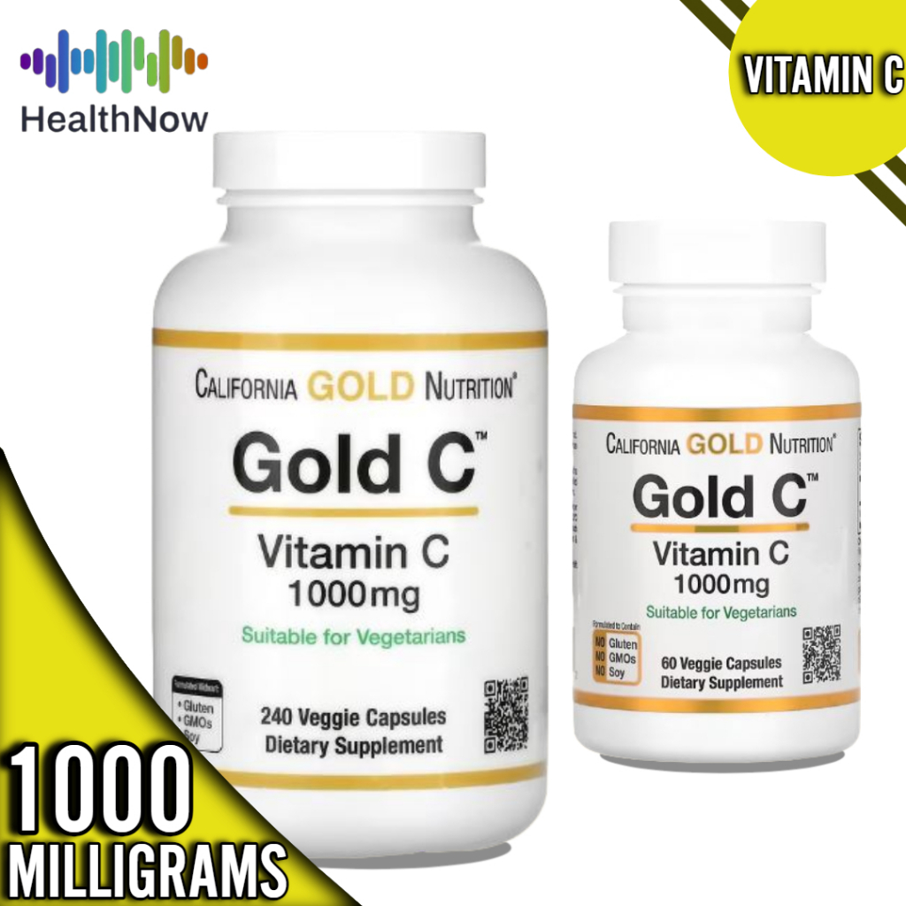 California Gold Nutrition Gold C Vitamin C 1000 mg 60 Veggie Capsules ...