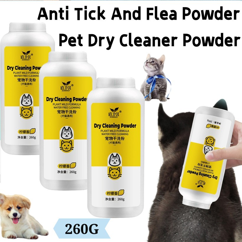 Dog Powder For Tick And Flea Dry Cleaning Powder For Dogs Pet Dry