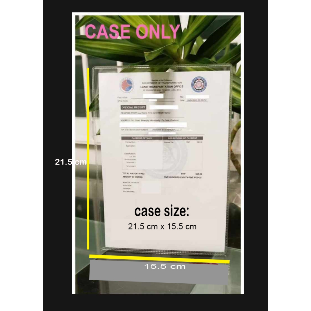 Temporary Driver's License Case / Protector / Cover - WITH CARDBOARD ...