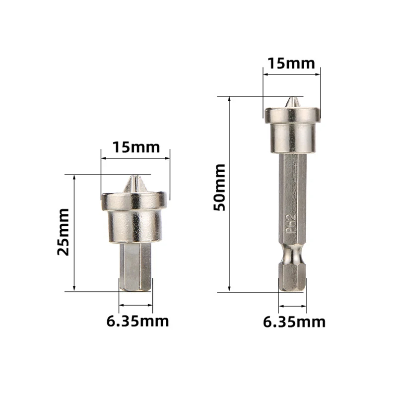 5pcs Magnetic Positioning Screwdriver Bits Screw Positioning Bit Hex ...