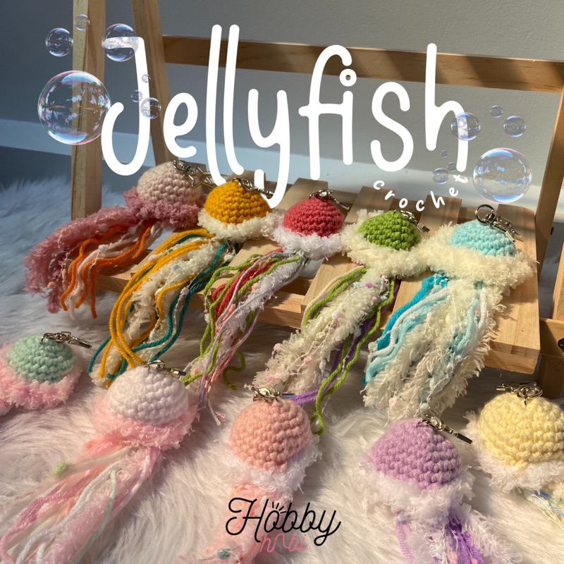 Jellyfish Crochet Keychain by Hobby Habi Shopee Philippines