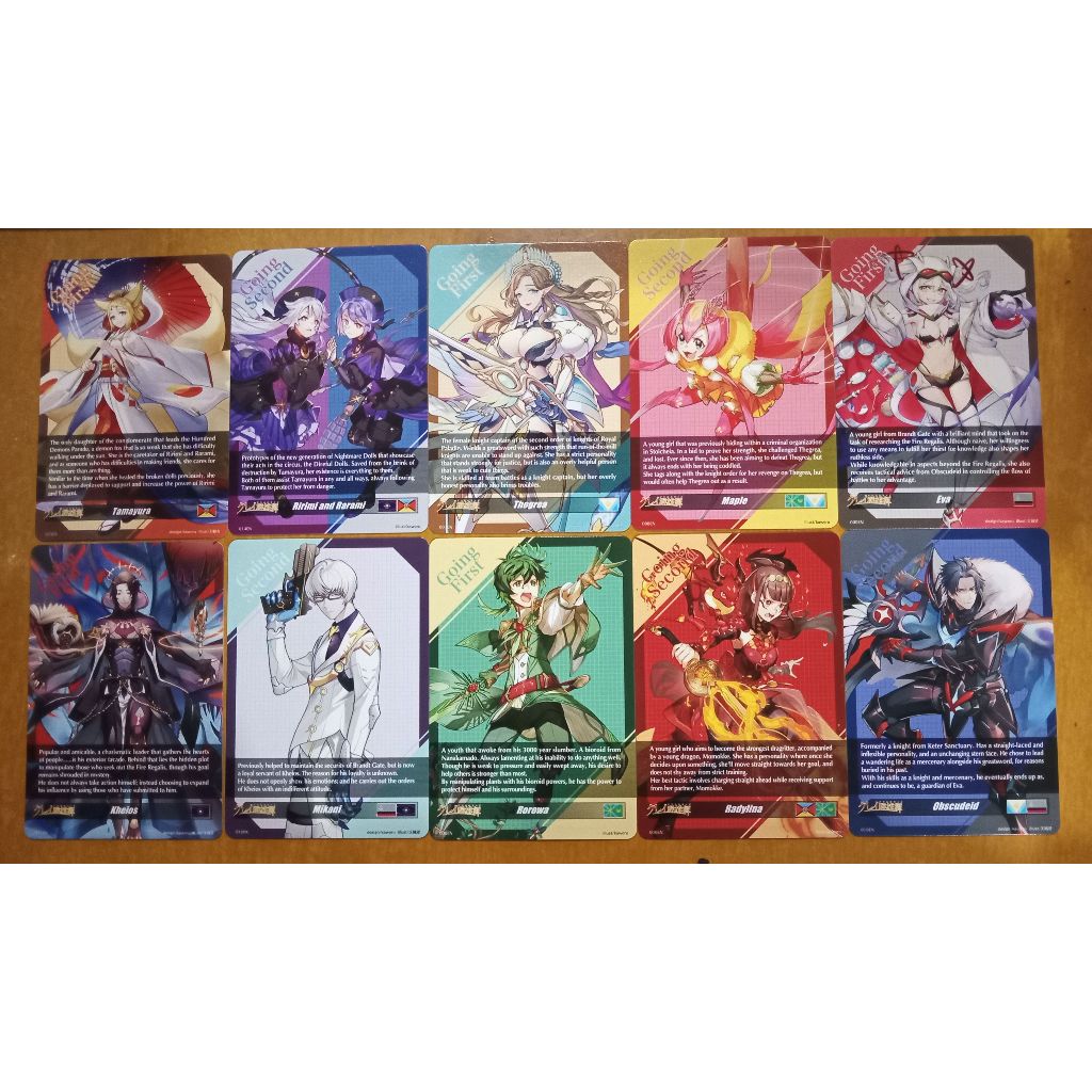 CFV Going First | Going Second Cards from D-BT05 Cardfight Vanguard ...