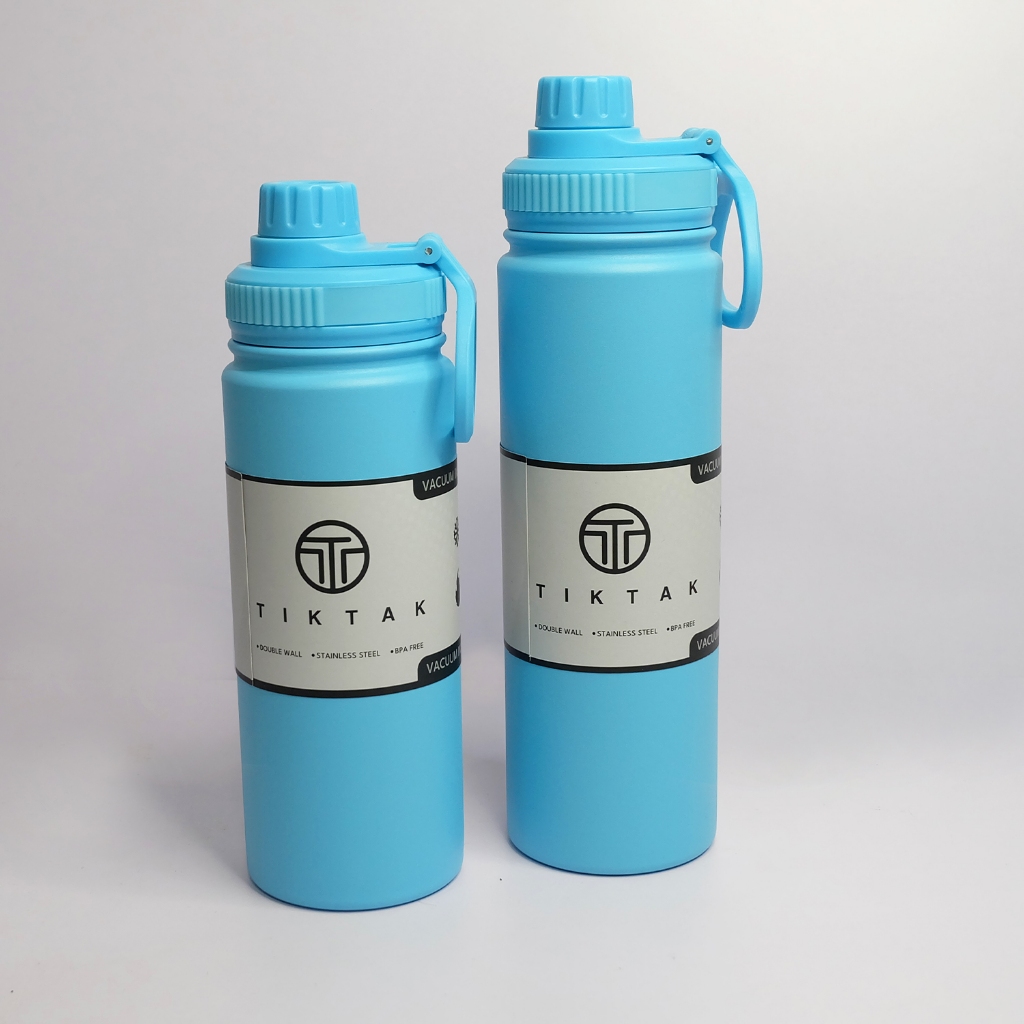 600/750/1000ml Pastel Color Sports Bottle Double Wall Stainless Steel