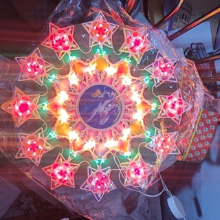 1pc Christmas Tree Topper Hat With Star And 11 Modes Led Projection Lamp,  Remote Control, Us Plug