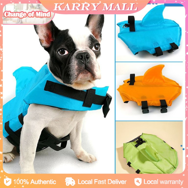 Dog Life Jacket Adjustable Summer Dogs Swimwear Safety Vest Enhanced