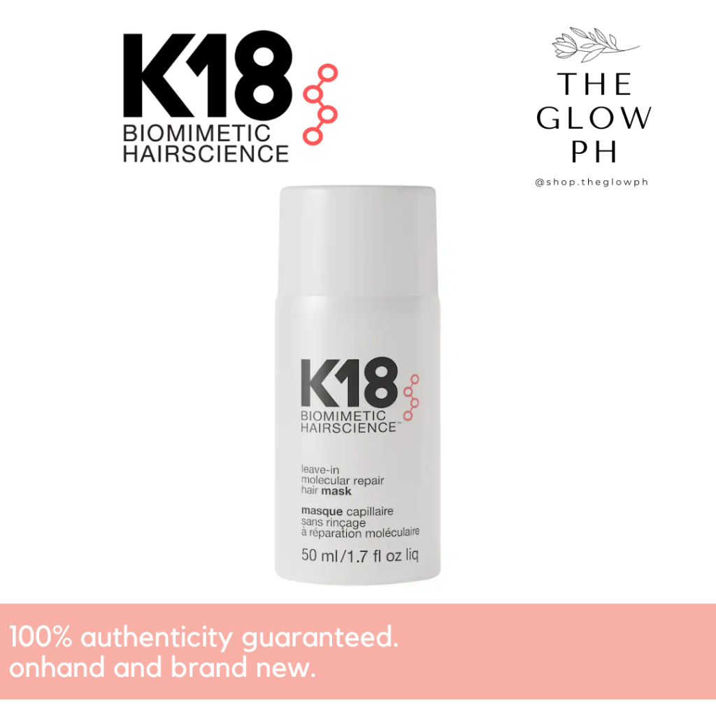 K18 Biomimetic Hairscience LeaveIn Molecular Repair Hair Mask The Glow PH Shopee Philippines