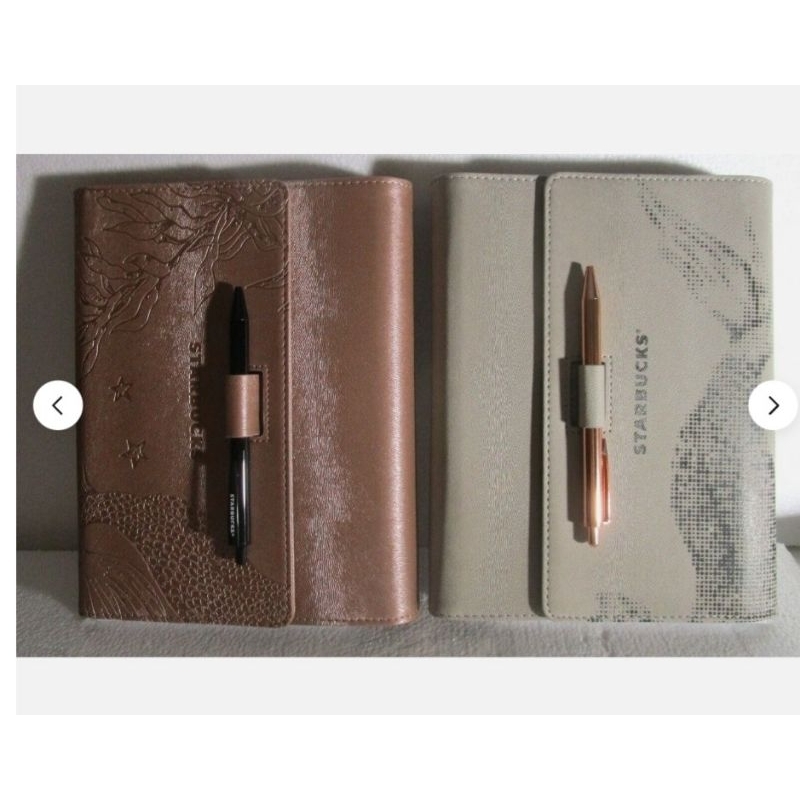 2024 Starbucks Planner Organizer Rose Gold Abalone Gray With Pen Brand ...