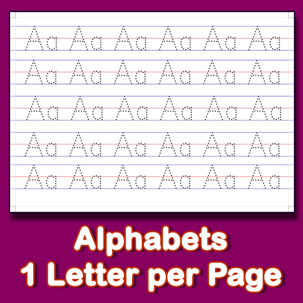 Alphabets One Letter per Page Tracing Pad Paper Shopee Philippines