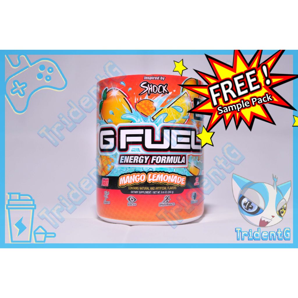 G Fuel MANGO LEMONADE inspired by Electric SHOCK Gfuel 40 servings