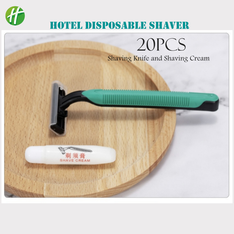 Shaving Kit - 1 Razor with 1 Shaving Cream for Hotel & Airbnb (Hotel ...
