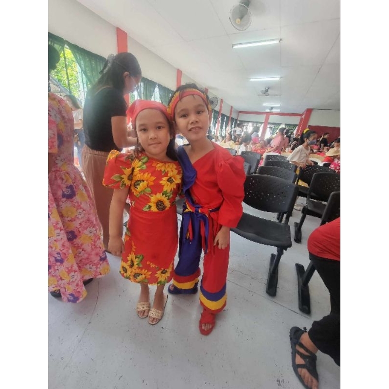 Buwan Ng Wika Red Sunflowercostume Shopee Philippines 8440