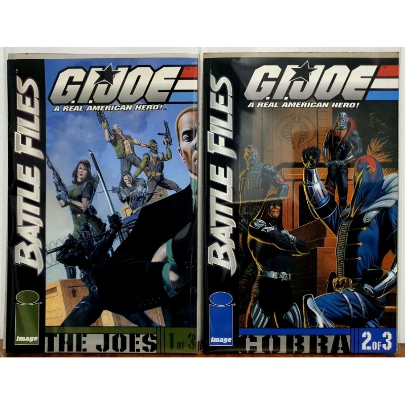 G.I. Joe Battle Files Issue 1 and 2 (Image Comics) GIJOE and Cobra