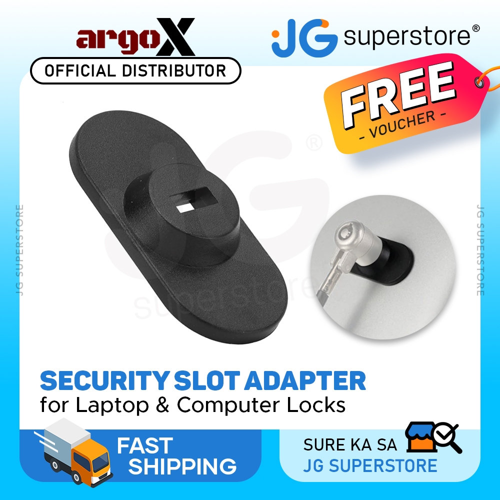 ArgoX Adhesive Mounting Security Lock Slot Adapter for Laptop