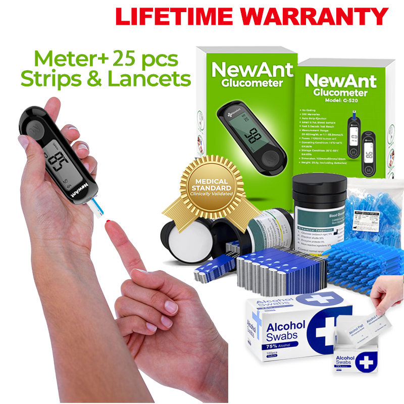 Original Blood Sugar Test Kit Diabetes Test Kit Blood Glucose Meter with 25pcs Test Strips