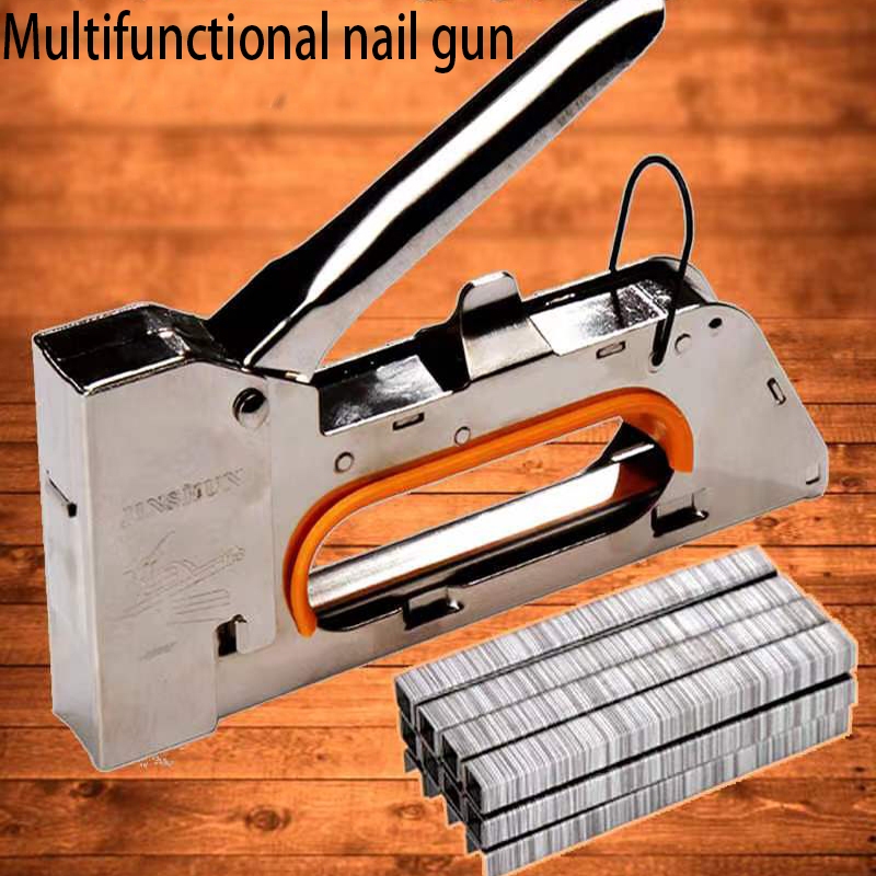RB Multifunctional Staple Gun Steel Staple Gun with stape wire taker