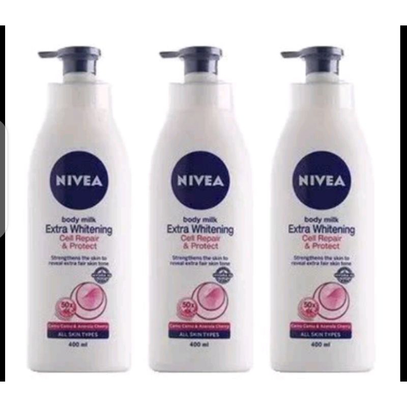 3n1 Nivea Body milk extra whitening cell repair protect 400ml