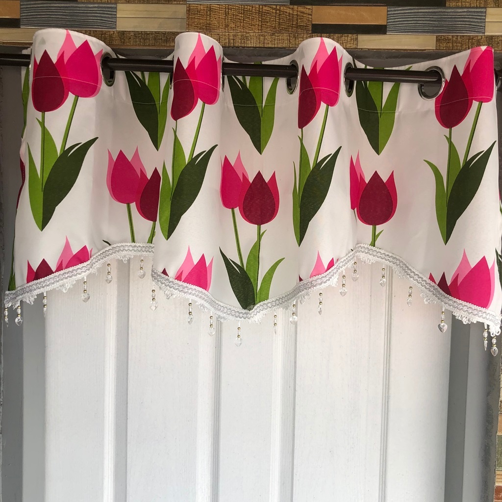 Valance Curtain with Ring - Lady Tulips - sold per piece | Shopee ...