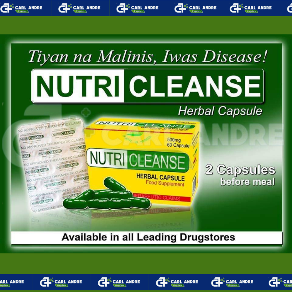 Nutricleanse Herbal Dietary Supplement 10 Capsules 500mg Shopee