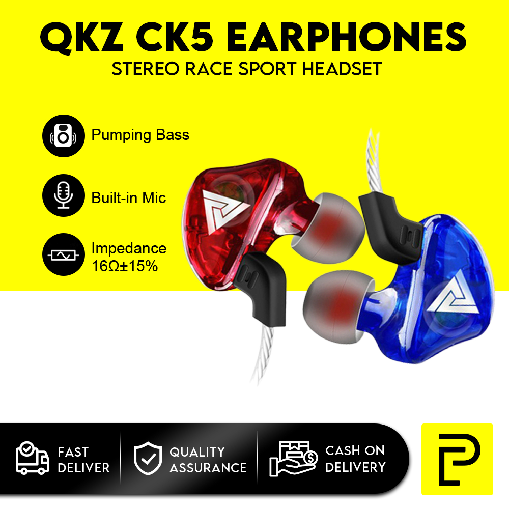 QKZ CK5 In Ear Earphone Stereo Race Sport Headset Music Driving Noise