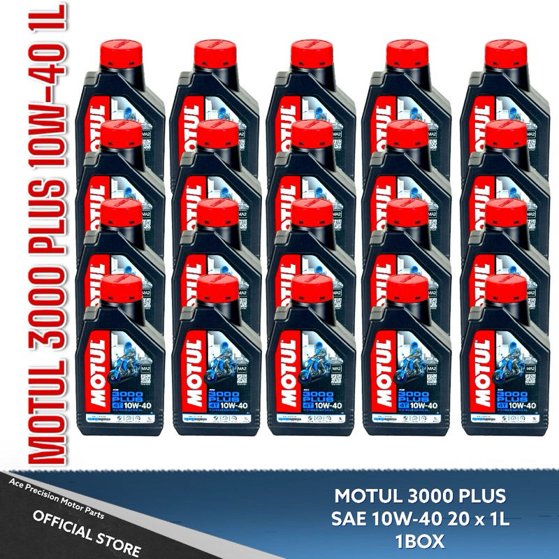 MOTUL 3000 PLUS 10W-40 1L x 20PCS (MINERAL) | Shopee Philippines