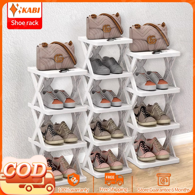 Kabi 9 Layers Folding Multi-tier Shoe Rack Simple Home Living Storage ...