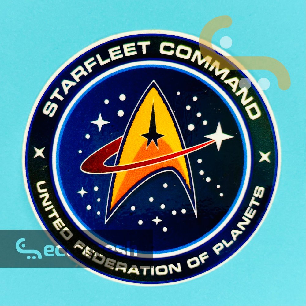 Starfleet Command Seal - Star Trek - Vinyl Sticker By Ectomesh 