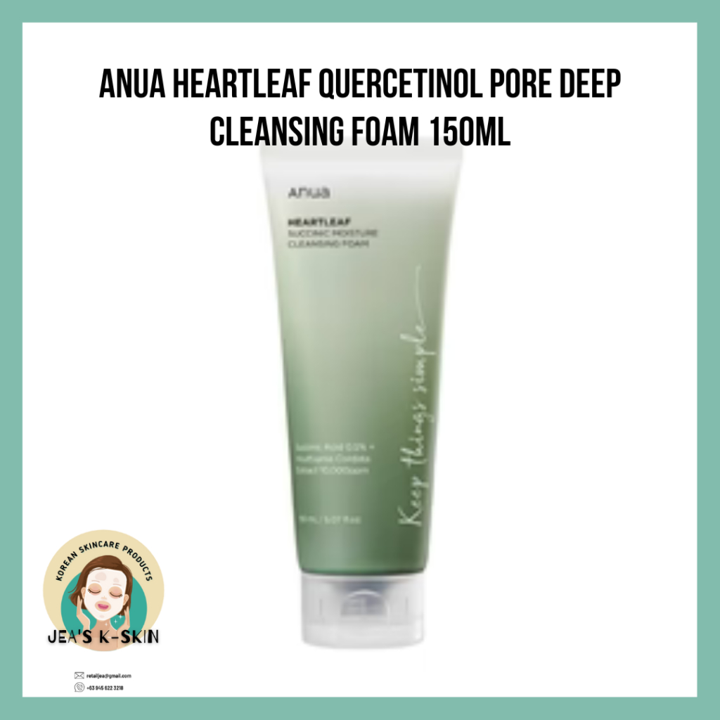 ANUA Heartleaf Quercetinol Pore Deep Cleansing Foam 150mL Shopee Philippines