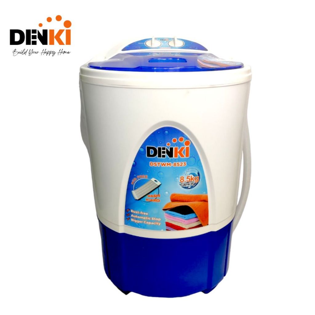Denki Single Tube Washing Machine 8.5kg with FREE Wash board Shopee