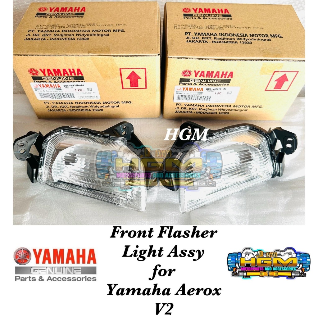 FRONT FLASHER LIGHT ASSY FOR AEROX V1 & V2 | YAMAHA GENUINE PARTS | B65 ...