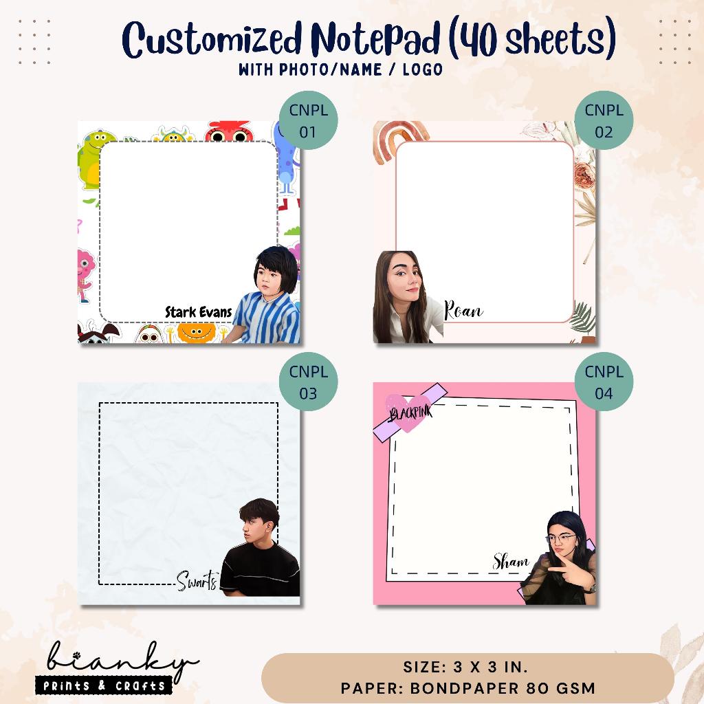 Customized Notepad Memo Pad (40sheets) | Shopee Philippines