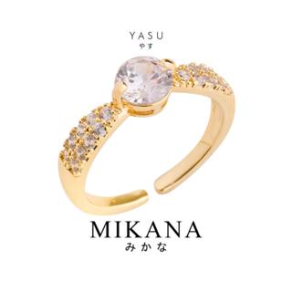 Mikana Valentines Promise Ring 18k Gold Plated Etanaru Ring Accessories For Women  fashion korean free shipping sale japanese rings gift box