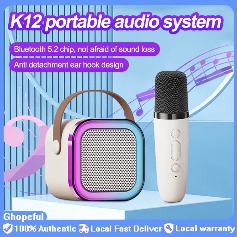 Wireless karaoke speaker with microphone