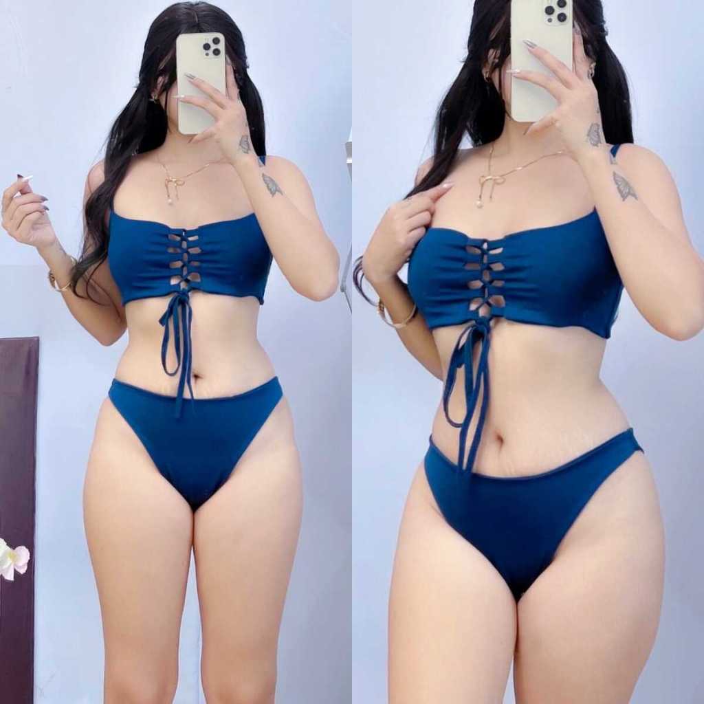 Two piece swimsuit shopee sales