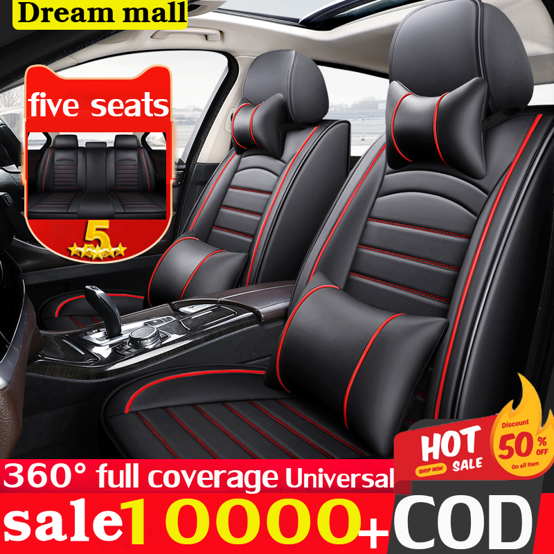 360 all inclusive Car Seat Cover Set leather 5 seat Universal breathable wear resistant Shopee Philippines