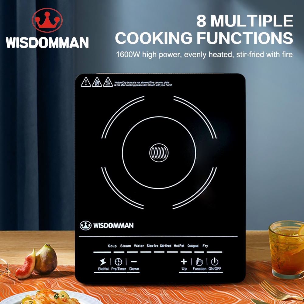 wisdomman Induction Cooker Inverter Electric Stove Multifunctional Household Energy SavingHigh Power Shopee Philippines
