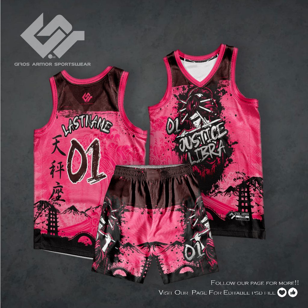 JERSEY SET FULL SUBLIMATION LIBRA (CHANGE NAME+TEAM NAME+NUMBER)(VNECK ...