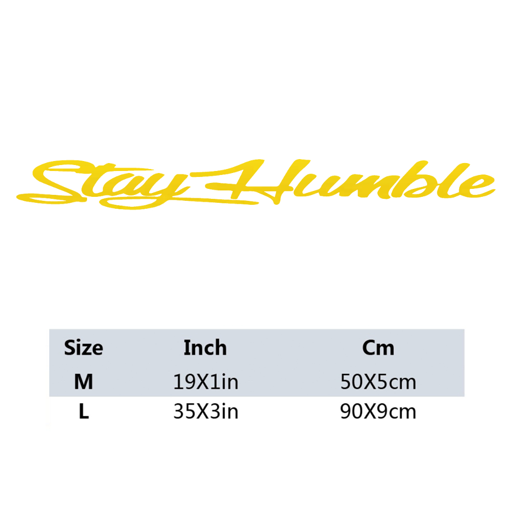 Stay Humble Car Windshield Jdm Japanese Aesthetic Sticker Decals For Car Windshield Bumper 