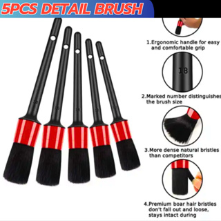 6pcs, Car Truck Detail Brush Set, Car Wash Kit, Car Wheel Interior  Dashboard Air Outlet Brush Cleaning Tool