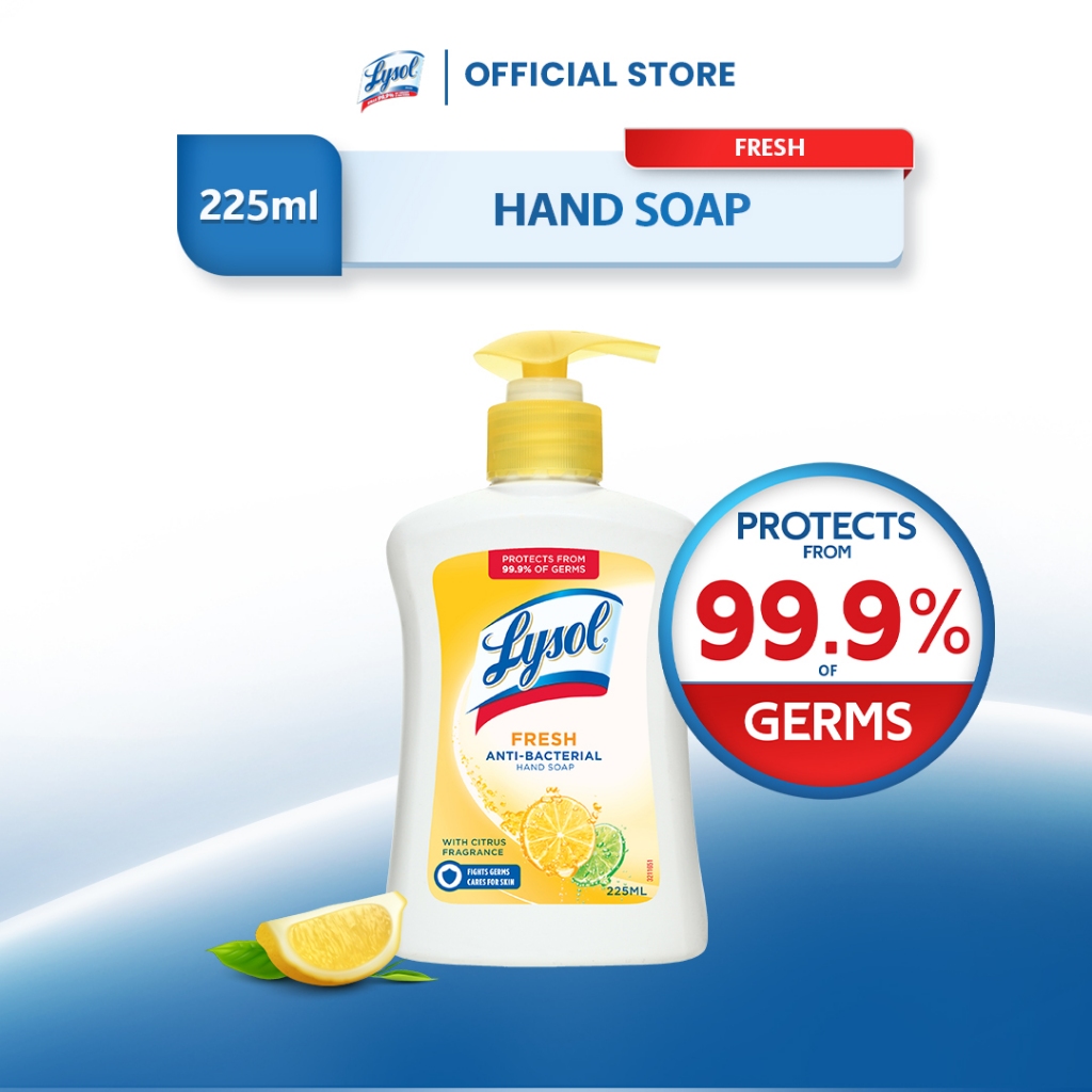 Lysol Antibacterial Hand Soap Fresh 225 mL Shopee Philippines