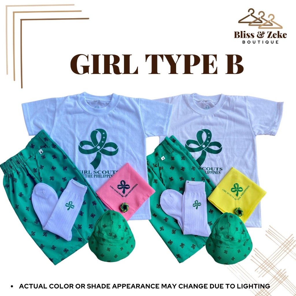 Girl Scout Type B Complete Set Of Uniform | Twinkler Star | BZBoutique ...